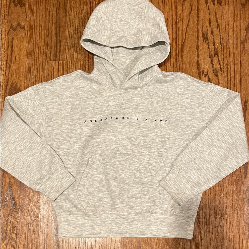 Abercrombie & Fitch Light Gray Hoodie Sweater